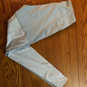 Nikki Blackketter gymshark leggings, light blue